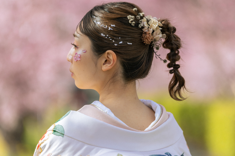 桜ヘアメイク