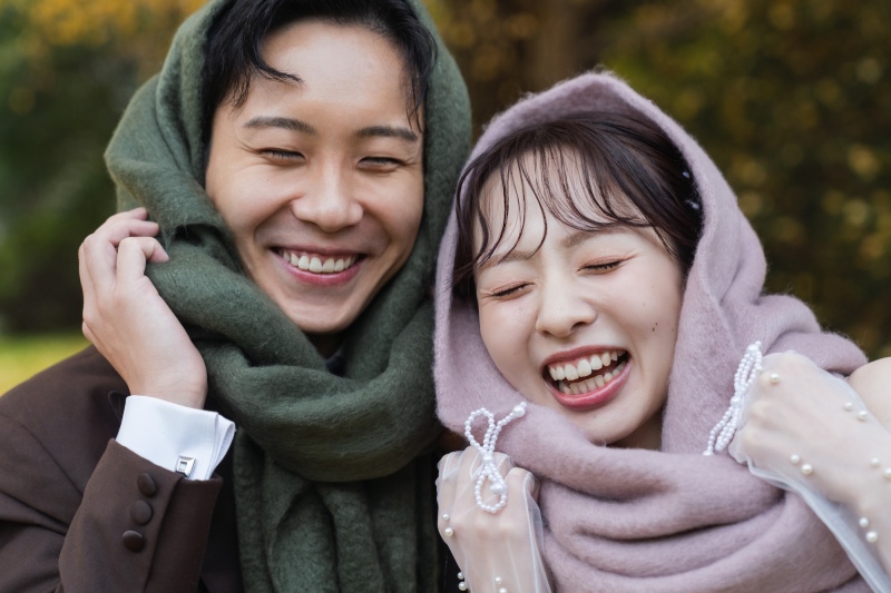 秋の昭和記念公園で楽しむ、和も洋も欲ばりウェディングフォト