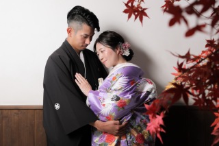 屋内庭園スタジオと私服撮影