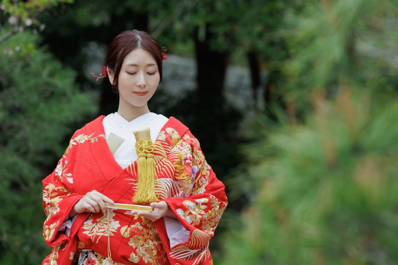 色打掛で高幡不動尊ロケ⛩️