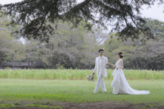緑の綺麗なロケーション撮影