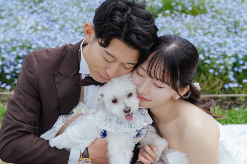 愛犬と叶えるウェディングフォト