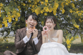 お持ち込みアイテムで可愛く撮影