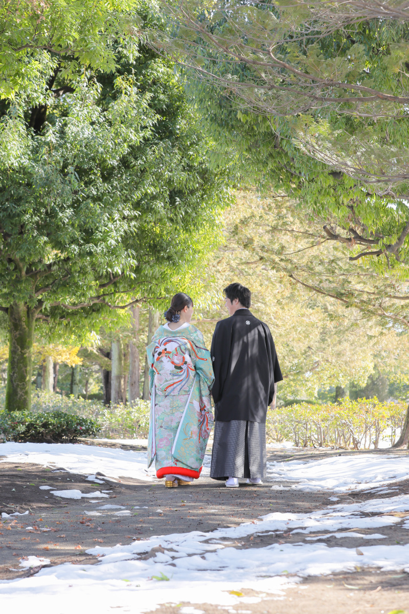昭和記念公園の庭園ロケーション
