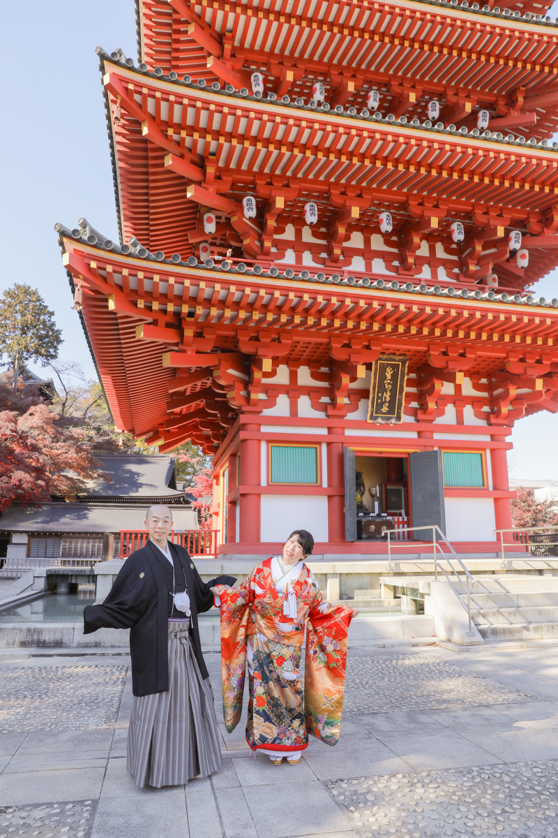 秋の高幡不動尊撮影！