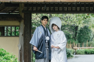 雨の日の和装ロケーション