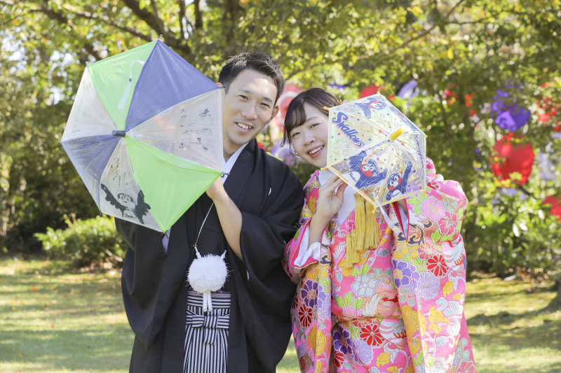 天気に恵まれた和装撮影!with推しアイテム。