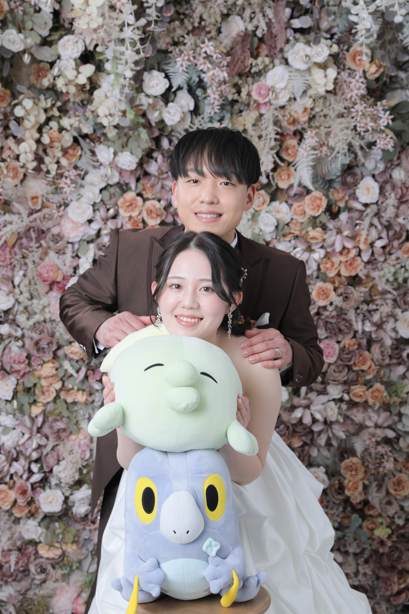 ぬいぐるみと一緒に