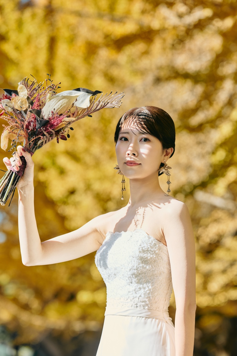 イチョウと洋装でエレガント撮影✨