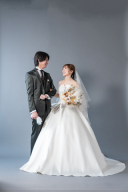 シンプルな背景で