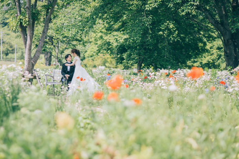 洋装ロケーション撮影