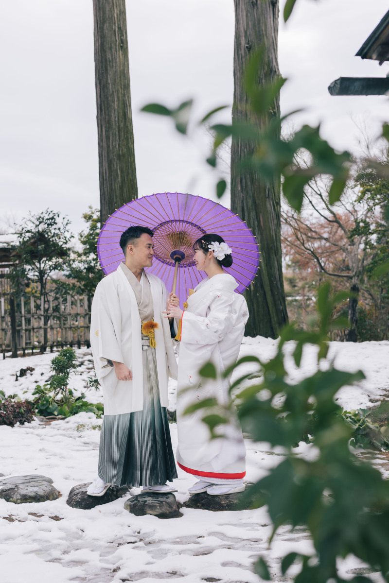 臨江閣の雪景色