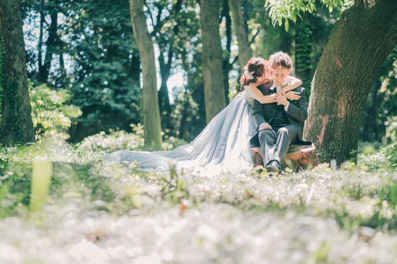 ナチュラルなウェディングフォト