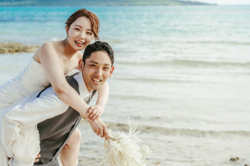 【沖縄らしいスポットでフォトウェディング★】ブルーシールでの映えポイントご紹介!