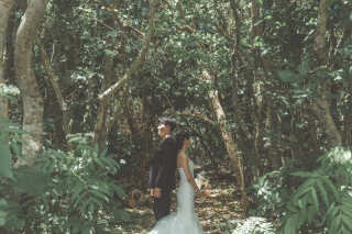 【海とは異なる世界！】グリーンスポットでの撮影はクールな雰囲気になります♪