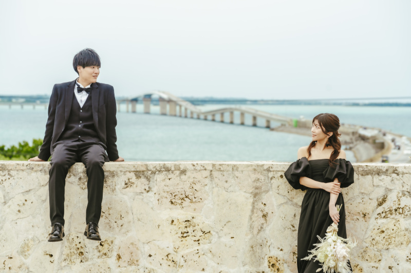 【宮古島シンボルの1つ！】伊良部大橋と一緒にフォトウェディングができます★