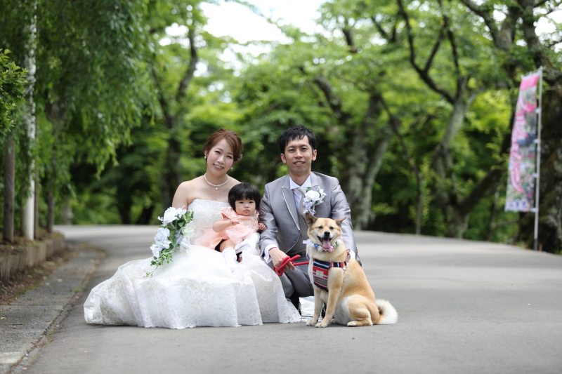 大切なペットとのウエディングフォト 公開日 21年3月28日 花巻温泉 The Grand Resort Hanamaki Onsen 岩手県でフォトウェディング探すならphotorait