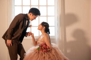 韓国風ドレスも種類豊富にそろっています♪