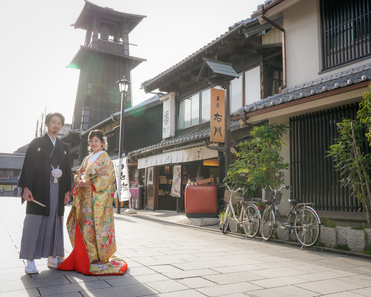 川越の街並みでの撮影♡