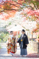 自然風景とお寺で撮る2着プラン