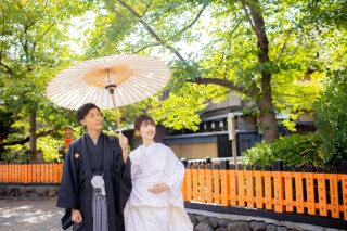 初夏での撮影は、京都人気撮影スポットが目の前の当店で!