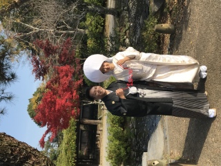 昨日の綿帽子撮影