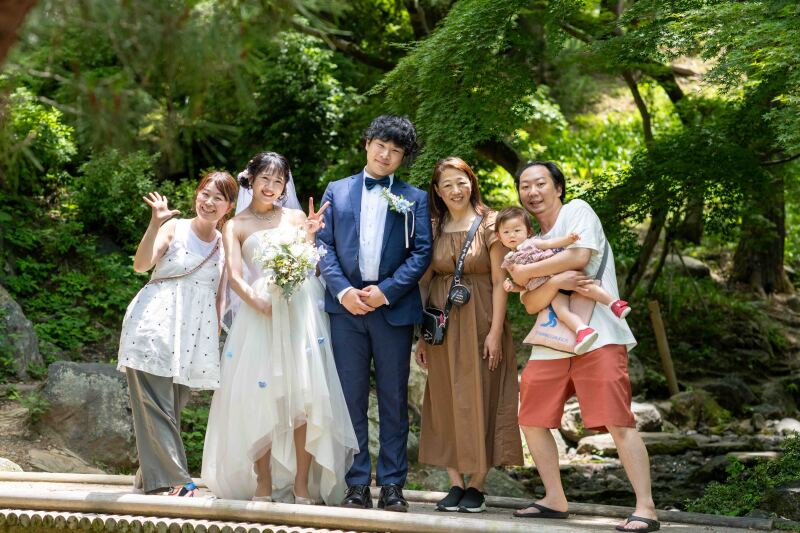 和装&洋装♡ さらに家族と一緒に記念ショット!