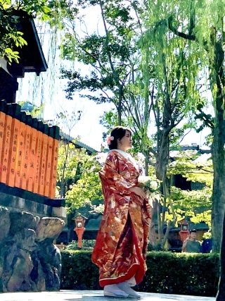 秋晴れの撮影