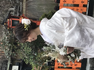 清楚な新婦様