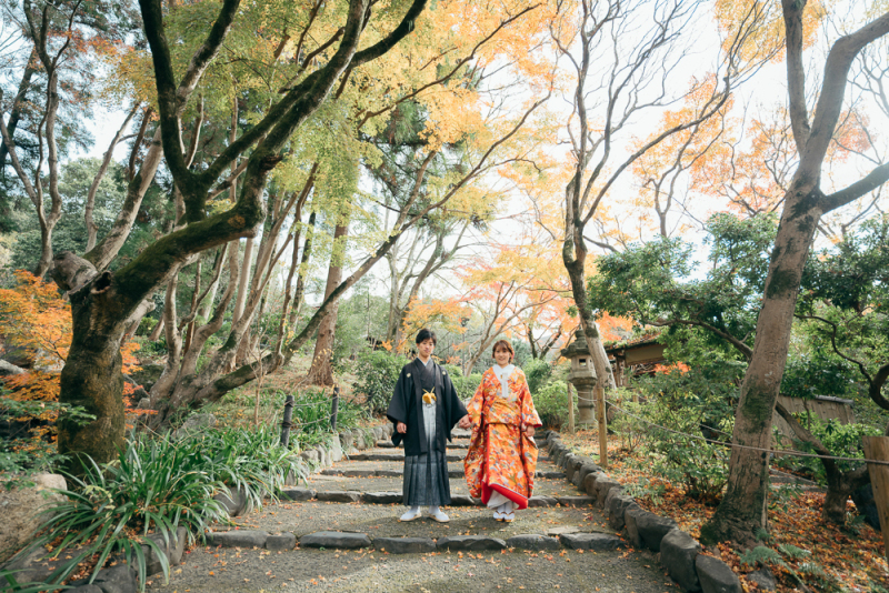 12月の京都で紅葉撮影