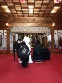 今年最後のお客様は結婚奉告祭