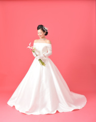 ドレス 袖のあるドレス「アヤメ」