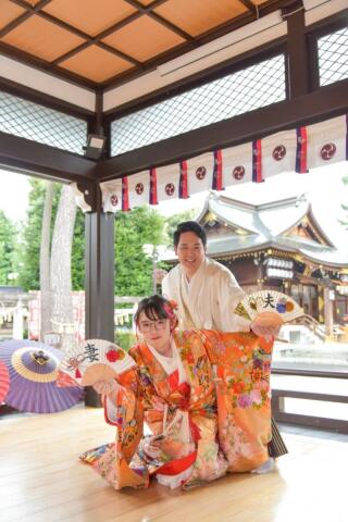 天気が悪くても、楽しく笑顔で結婚奉告式&ロケーションフォト