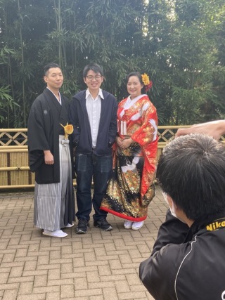 沼袋氷川神社にて結婚奉告祭と境内ロケーションフォト！