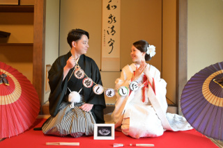 妊婦さんでも和室ならゆっくりと撮影♪