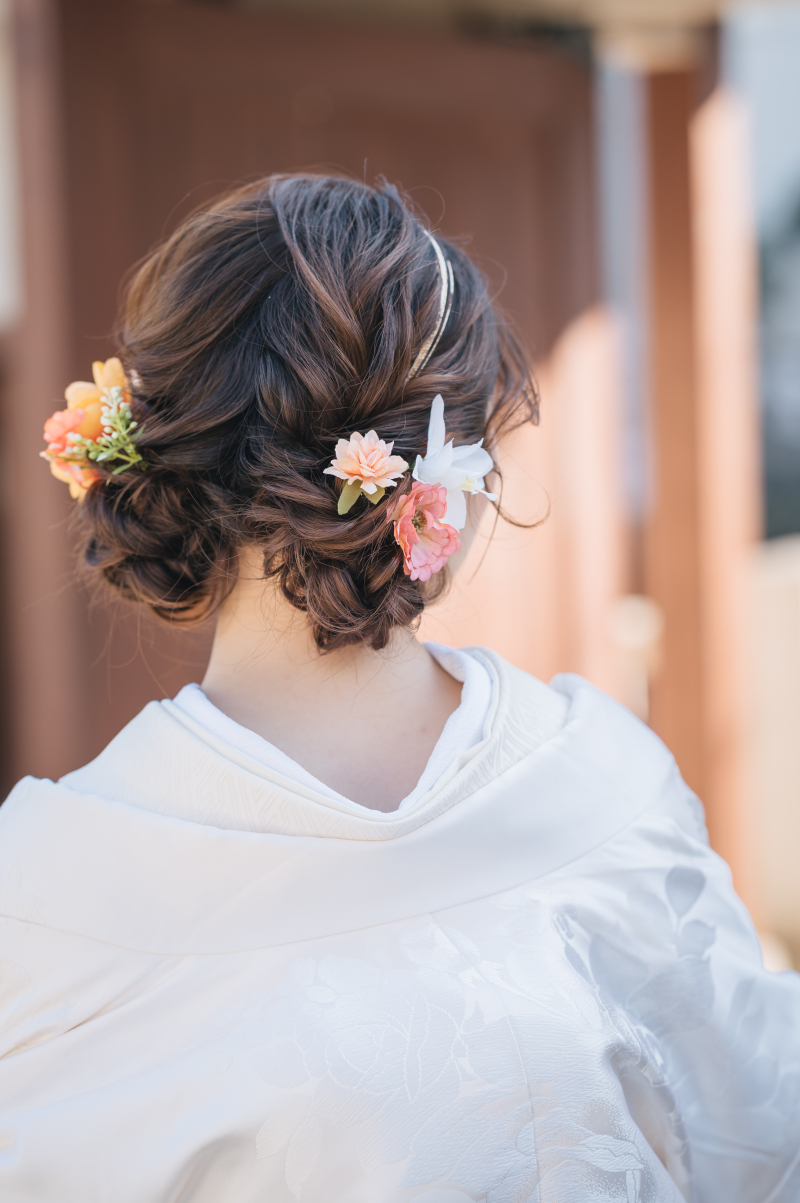 【ヘアスタイル】こなれ感ある編み込みヘア♪【和装】