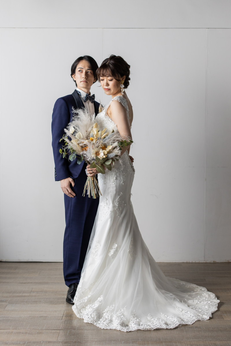 マーメイドドレス×シニヨン