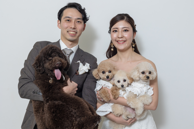 スタジオブルーはペットフォトも無料!