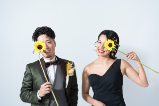 【小物お持込自由】夏らしい向日葵で明るいショット！【洋装スタジオ】