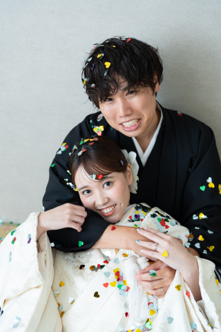 【小物お持込自由】和装でもコンフェッティで華やかに！【スタジオ撮影】