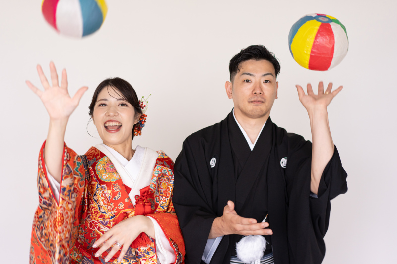 【和装スタジオ】紙ふうせんで華やかに♪【小物お持込み無料!】