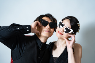 【サングラス】ドレスとタキシードに合わせてクールに!【洋装スタジオ】