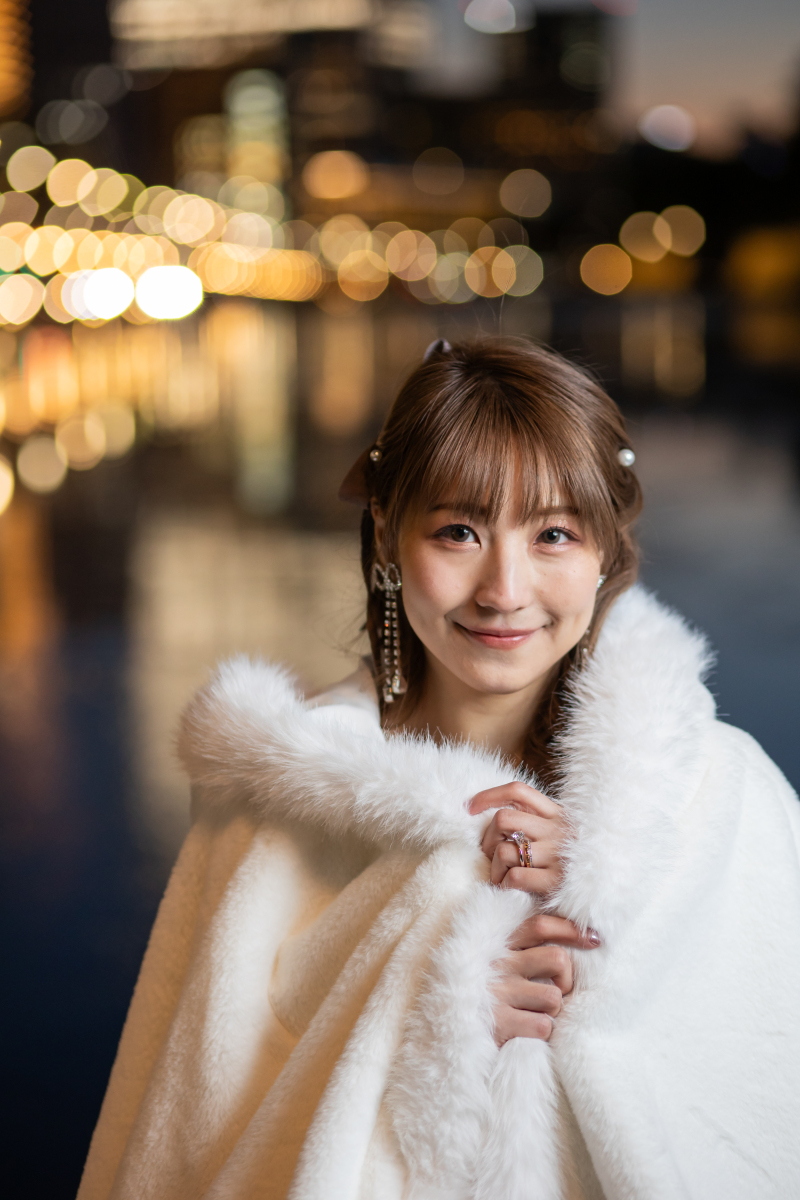 【残り少ない冬シーズン！】もこもこケープにくるまって…♡