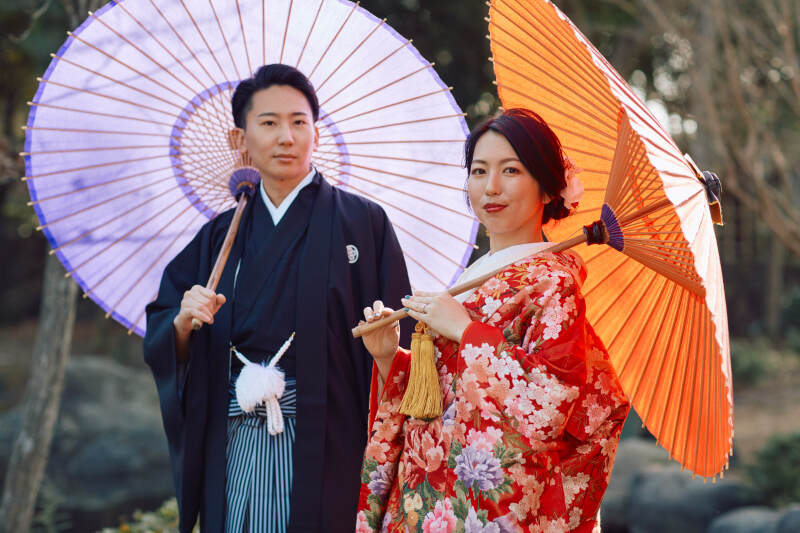 和装での庭園ロケシリーズ③