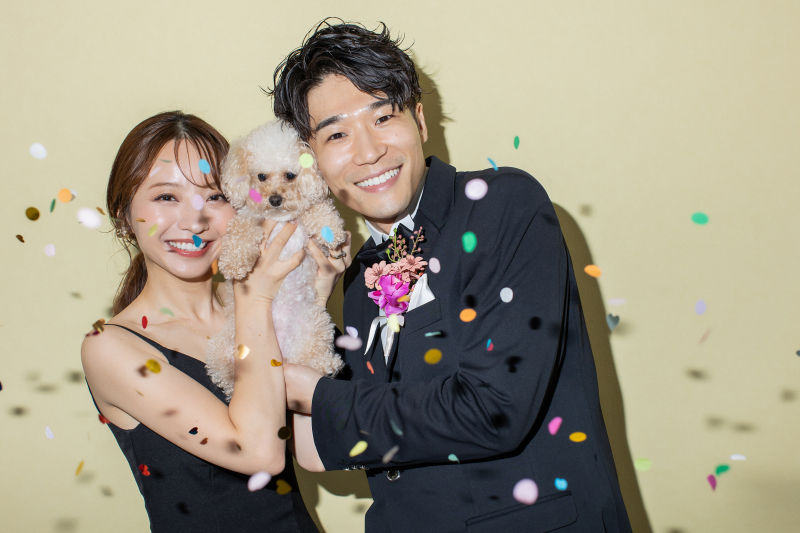 スタジオブルーは、ペット撮影が無料♡