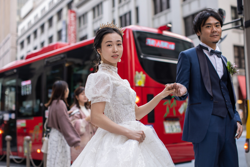 【フォトプラン紹介】東京駅&丸の内・日本橋フォト【洋装スタジオ+ロケ】