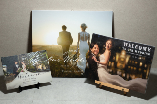 【オプション】ウェルカムボードと台紙もオーダーいただけます♪