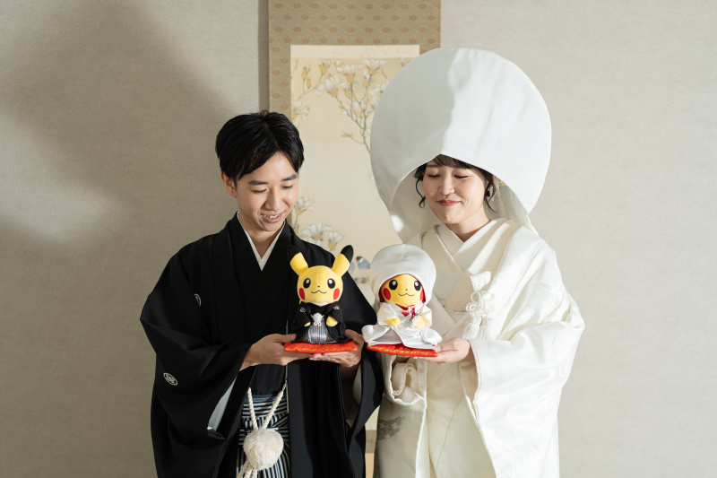 【小物お持込無料】晴れ着のピカチュウもお色直し♡【ぬいぐるみ】