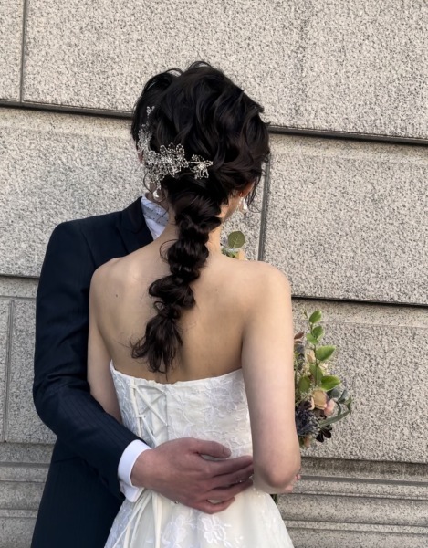 前撮り写真ならではのヘアメイク