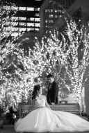 イルミもモノクロで美しく♪